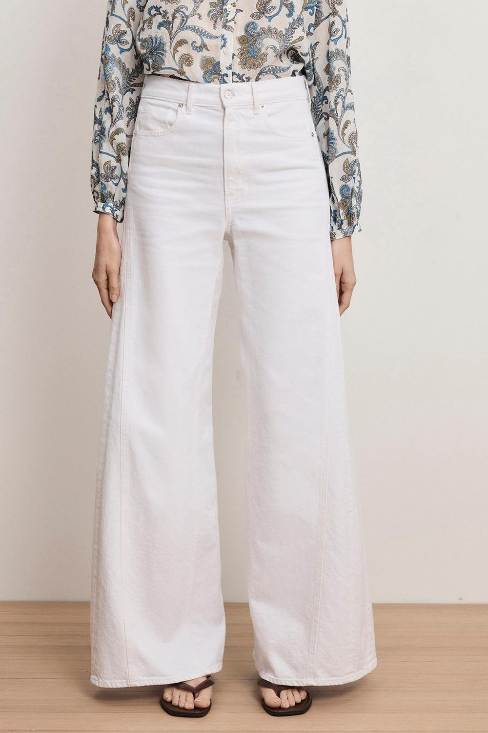 Vicki Pant-WHITE-26-CLOTHINGPANTWIDE LEG-VERONICA BEARD