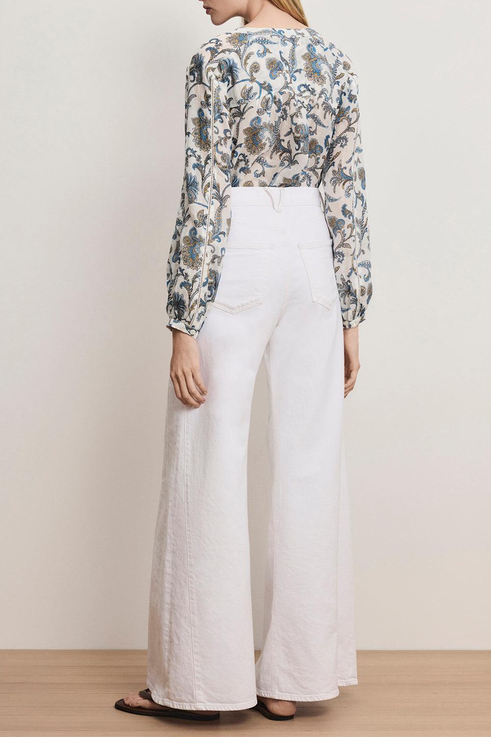 Vicki Pant-WHITE-26-CLOTHINGPANTWIDE LEG-VERONICA BEARD