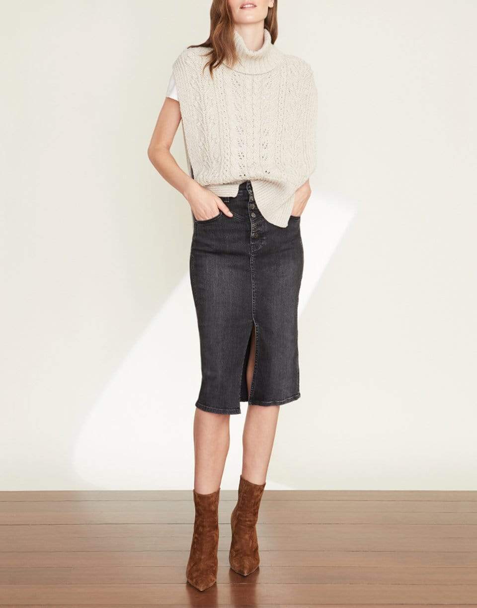 VERONICA BEARD-Herron Denim Midi Skirt-