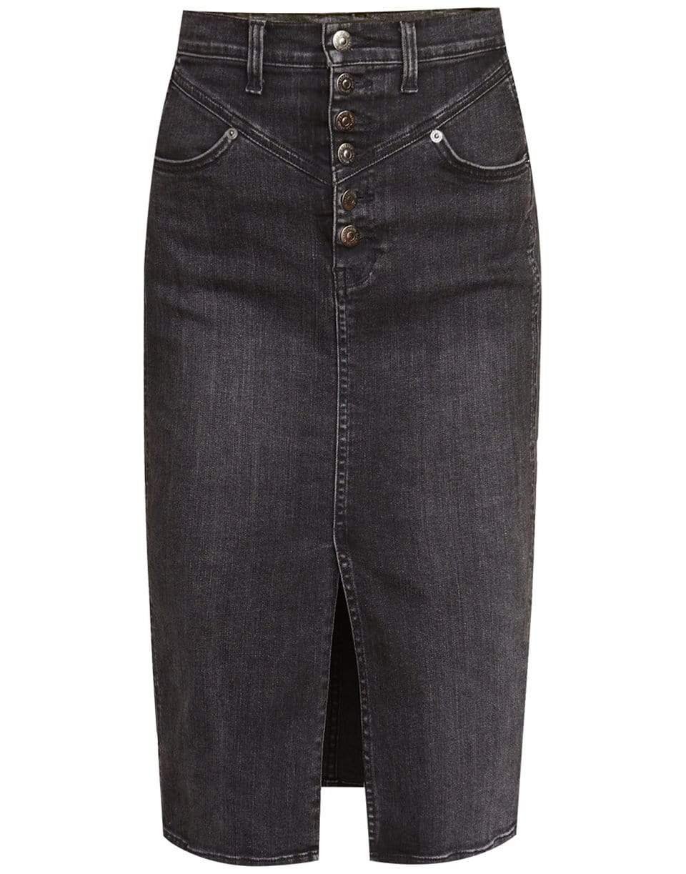 VERONICA BEARD-Herron Denim Midi Skirt-