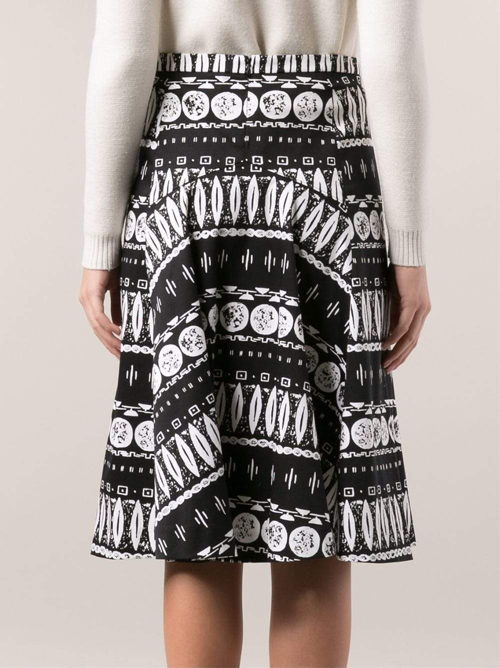 VERONICA BEARD-Woodblock Print Skirt-