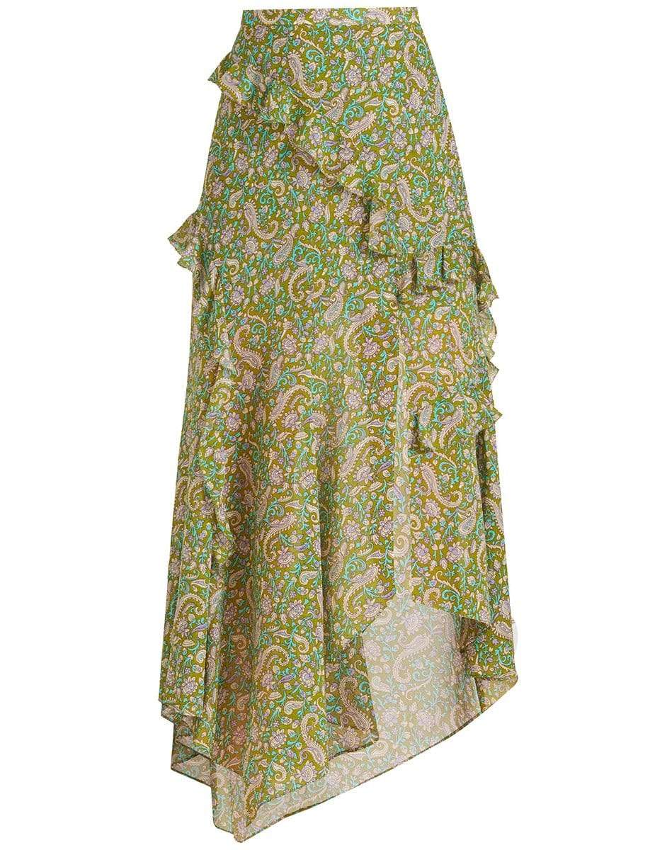 VERONICA BEARD-Fern Multi Eleonora Paisley Midi Skirt-