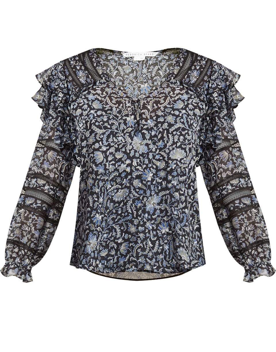 VERONICA BEARD-Penny Vine Floral Top-