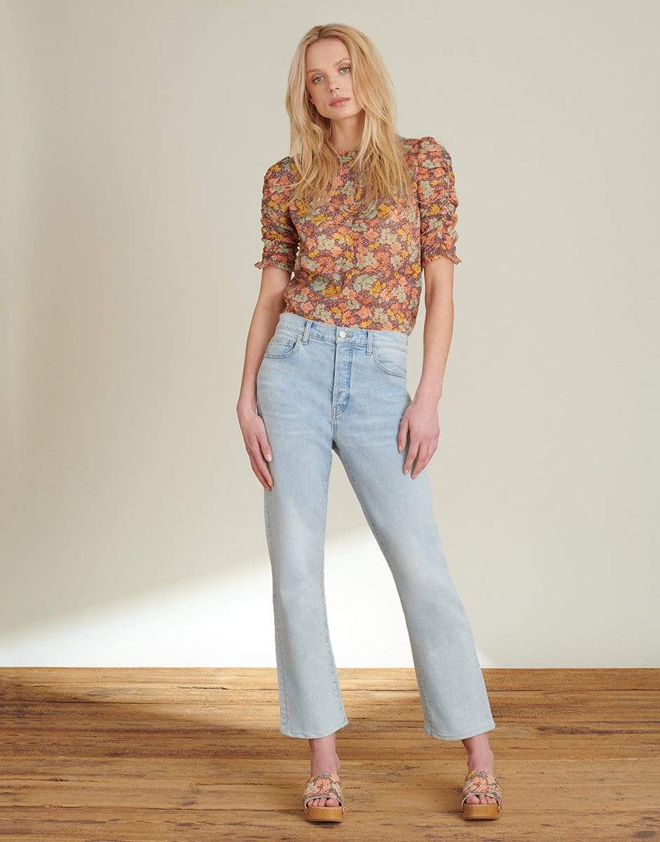 VERONICA BEARD-Natuka Floral Blouse-