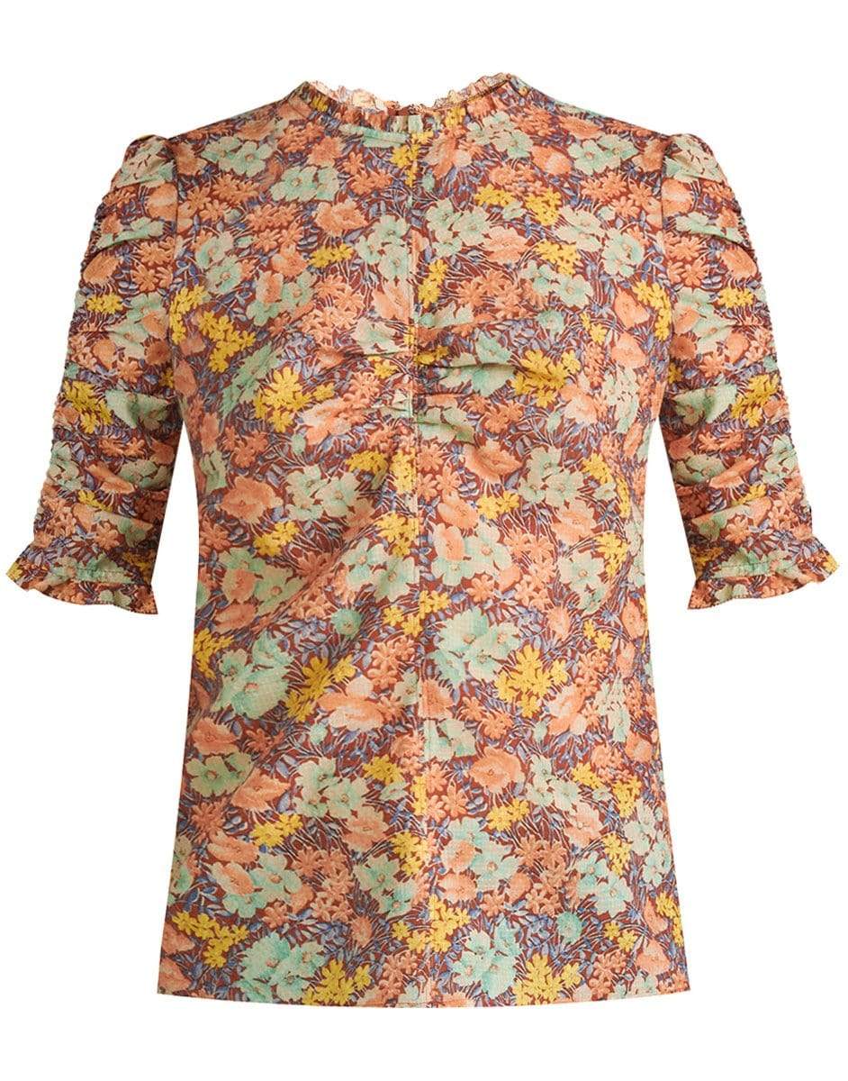 VERONICA BEARD-Natuka Floral Blouse-