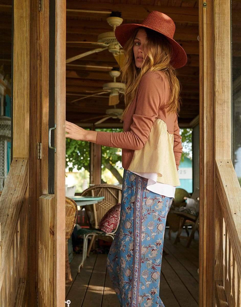 VERONICA BEARD-Liatris Mixed-Media Cardigan-