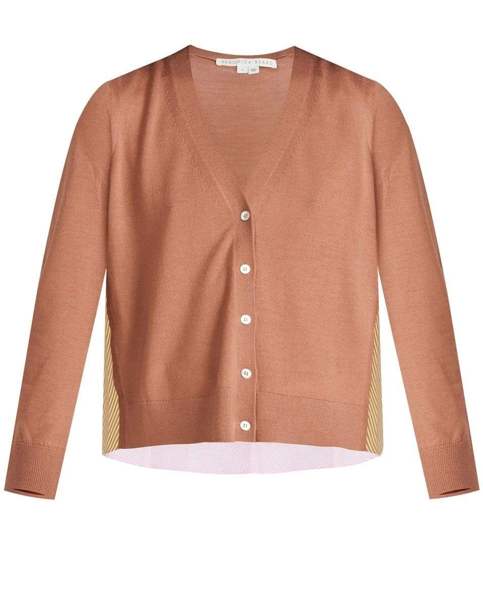 VERONICA BEARD-Liatris Mixed-Media Cardigan-