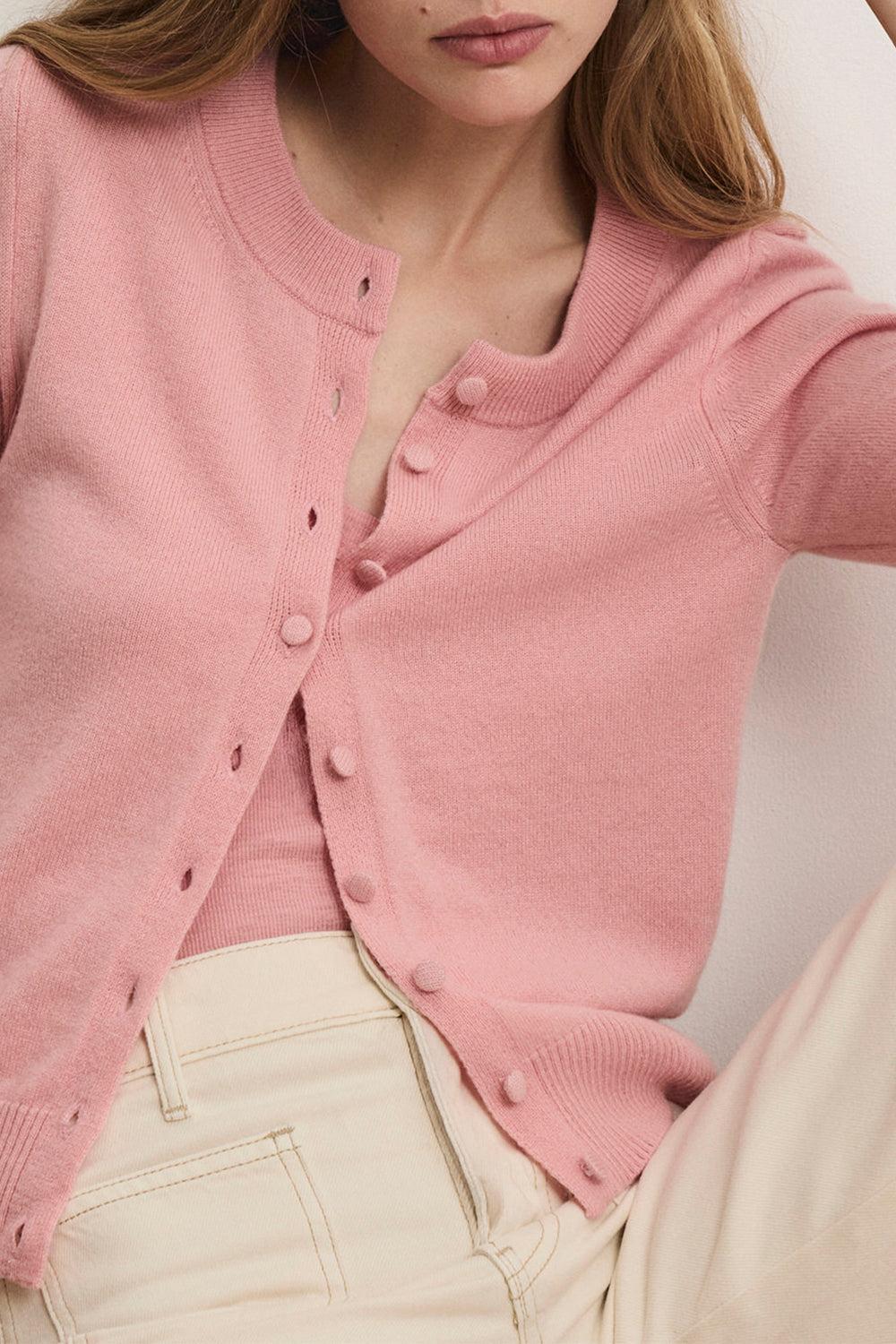 Daro Cardigan-PINK-XS-CLOTHINGTOPCARDIGAN-VERONICA BEARD