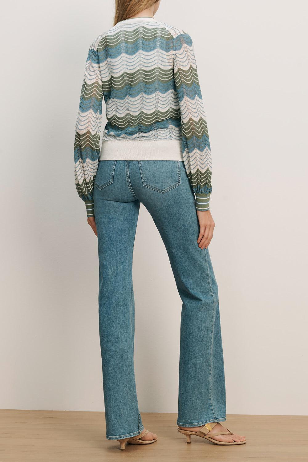 Laurinor Cardigan-STRIPE-XS-CLOTHINGTOPCARDIGAN-VERONICA BEARD
