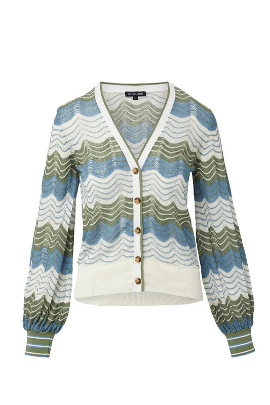 Laurinor Cardigan-STRIPE-XS-CLOTHINGTOPCARDIGAN-VERONICA BEARD