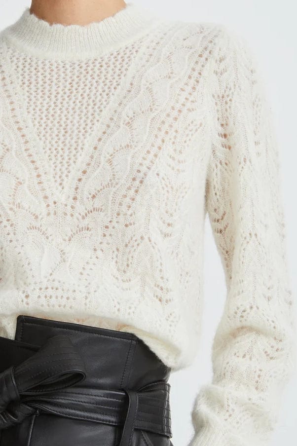 VERONICA BEARD-Makani Pointelle-Knit Sweater-