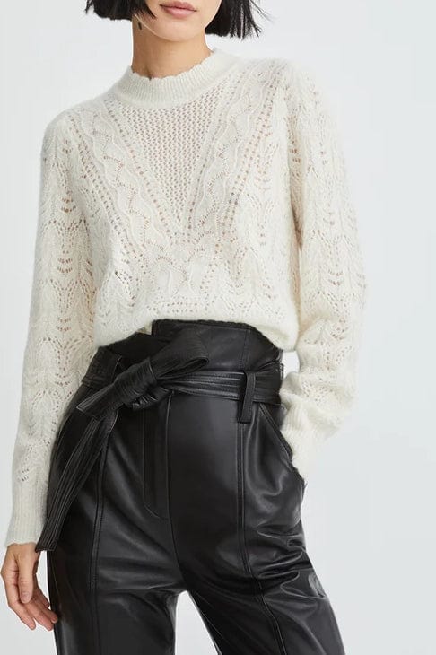 VERONICA BEARD-Makani Pointelle-Knit Sweater-