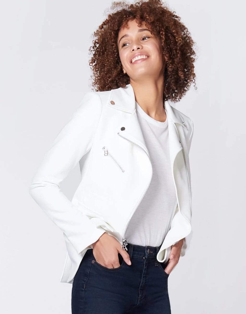VERONICA BEARD-White Scuba Hadley Jacket-