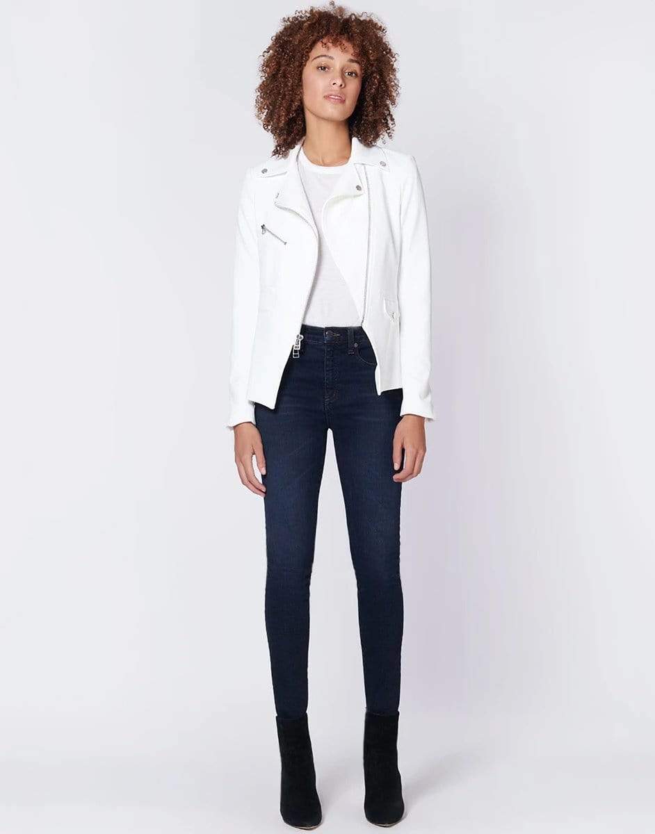 VERONICA BEARD-White Scuba Hadley Jacket-