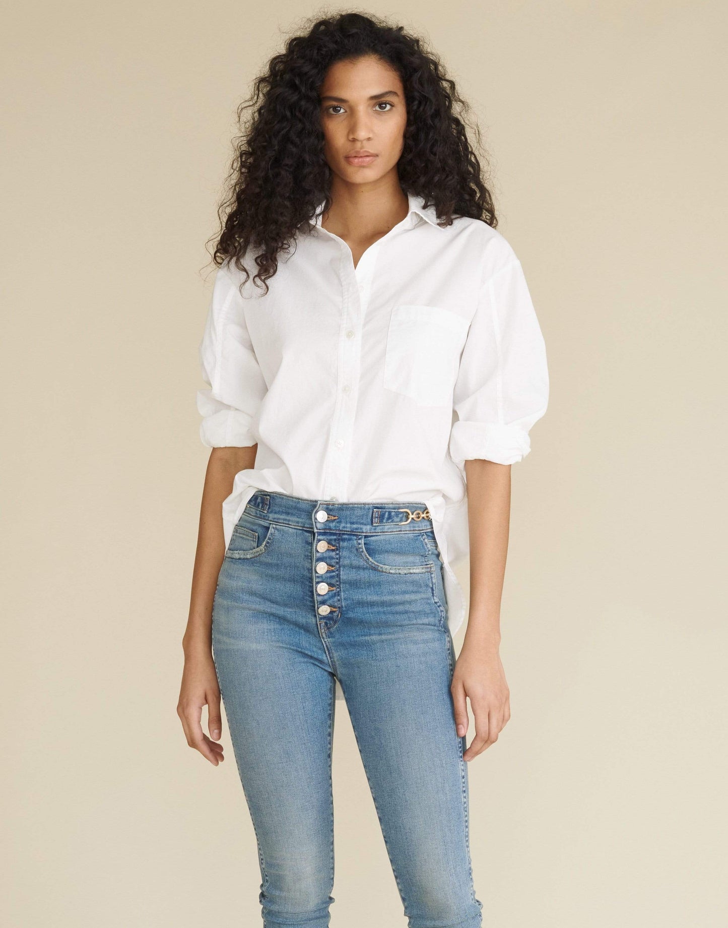 VERONICA BEARD-Keiko Button-Down Shirt-