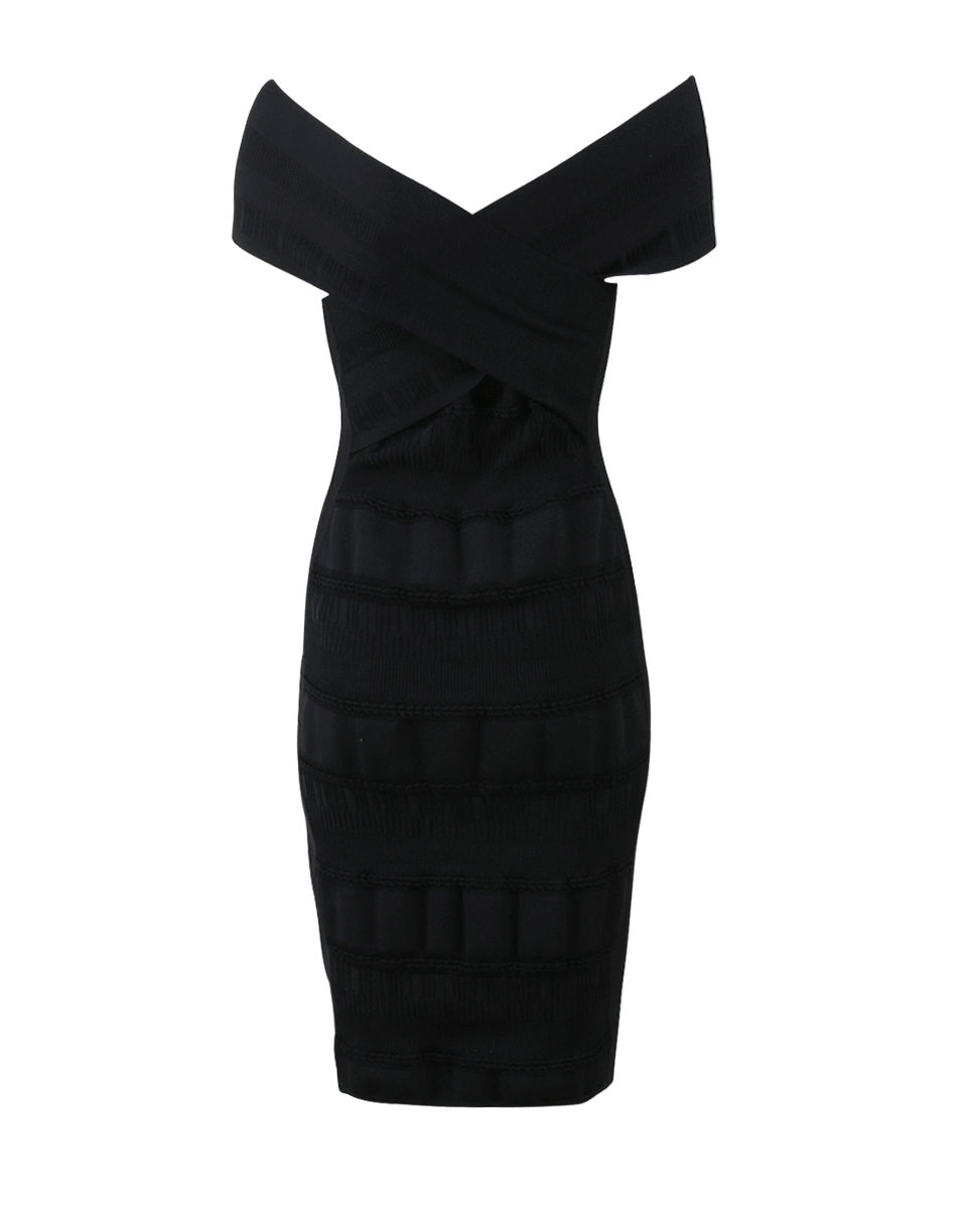 VERSACE-Off Shoulder Dress-