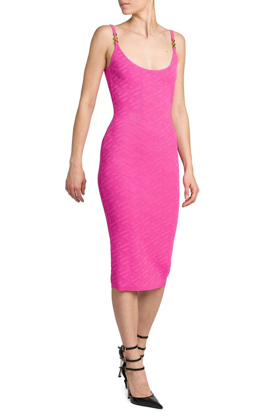 VERSACE-Sleeveless Knit Dress-