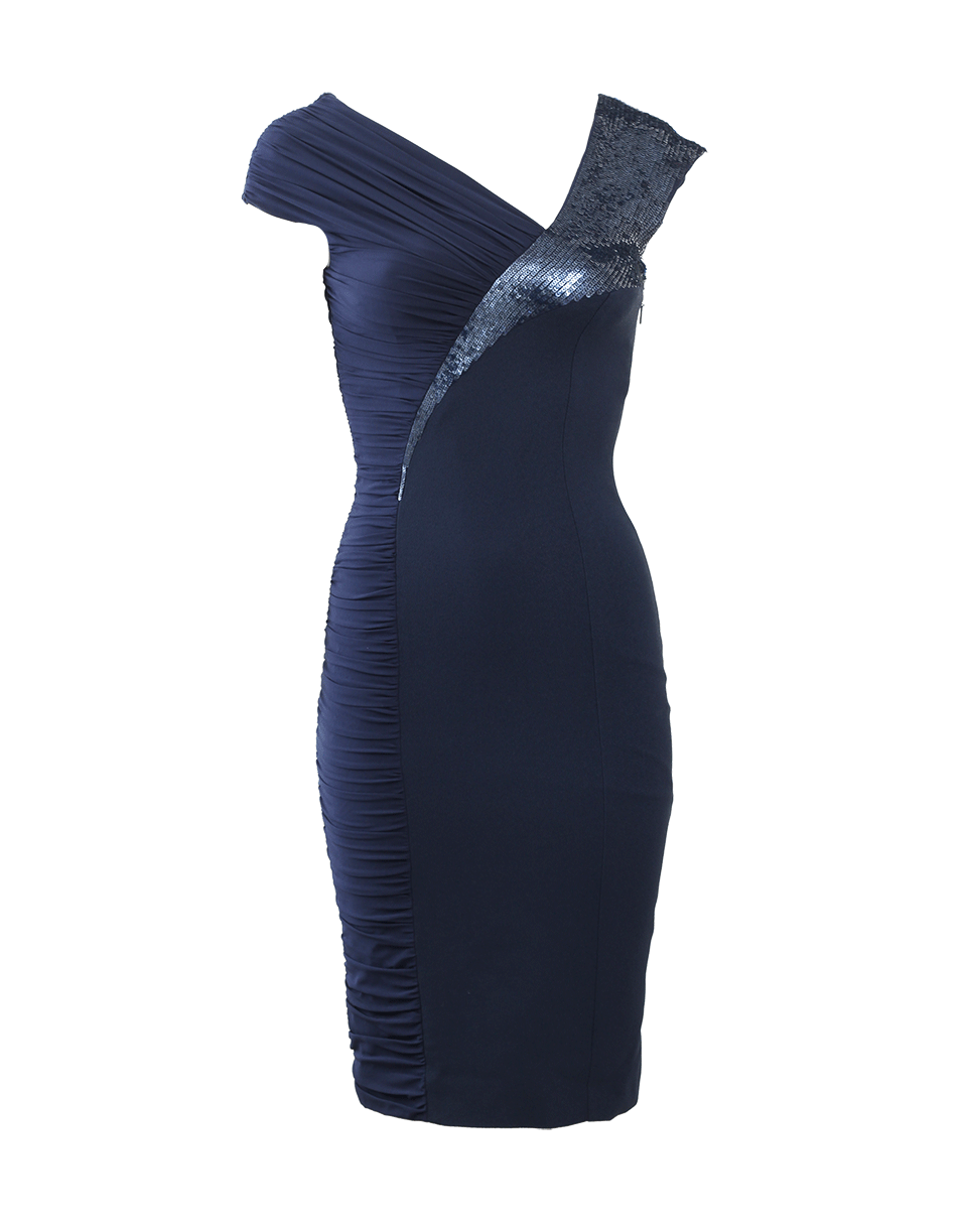 VERSACE-Off-The-Shoulder Cocktail Dress-