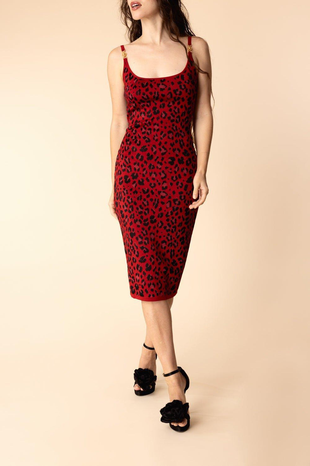 Animal Print Midi Dress | VERSACE Marissa Collections Animal Print Midi Dress | VERSACE Marissa Collections