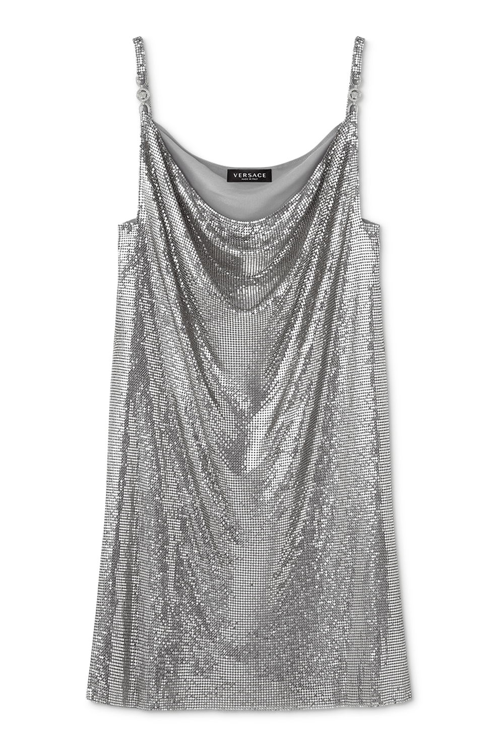 versa convertible mesh dress Metal Mesh Slip Dress