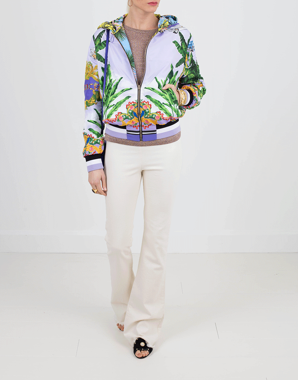 VERSACE-Reversible Hooded Bomber Jacket-