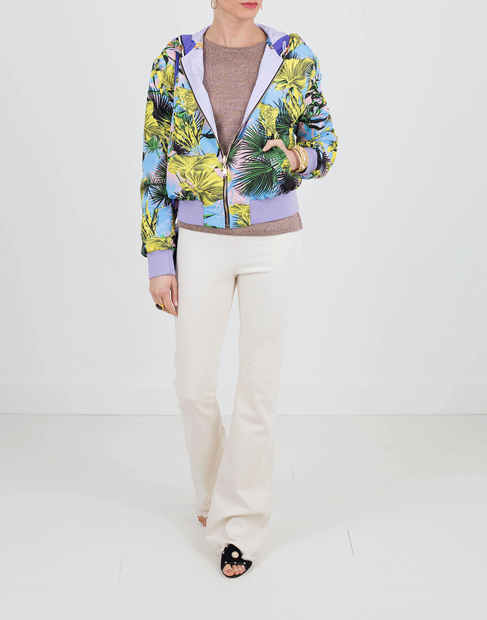 VERSACE-Reversible Hooded Bomber Jacket-