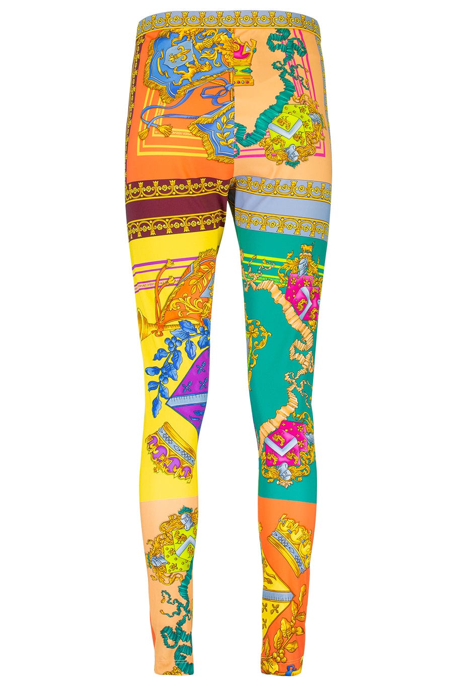 VERSACE-Patchwork Lycra Leggings-