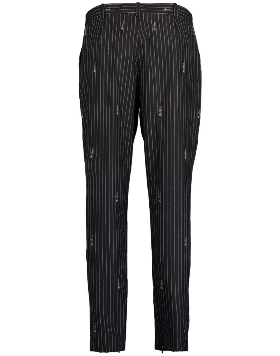 VERSACE-Embroided Gianni Versace Pinstripe Trouser-