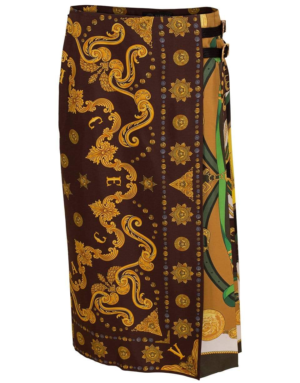 VERSACE-Western Rodeo Pleat Skirt-