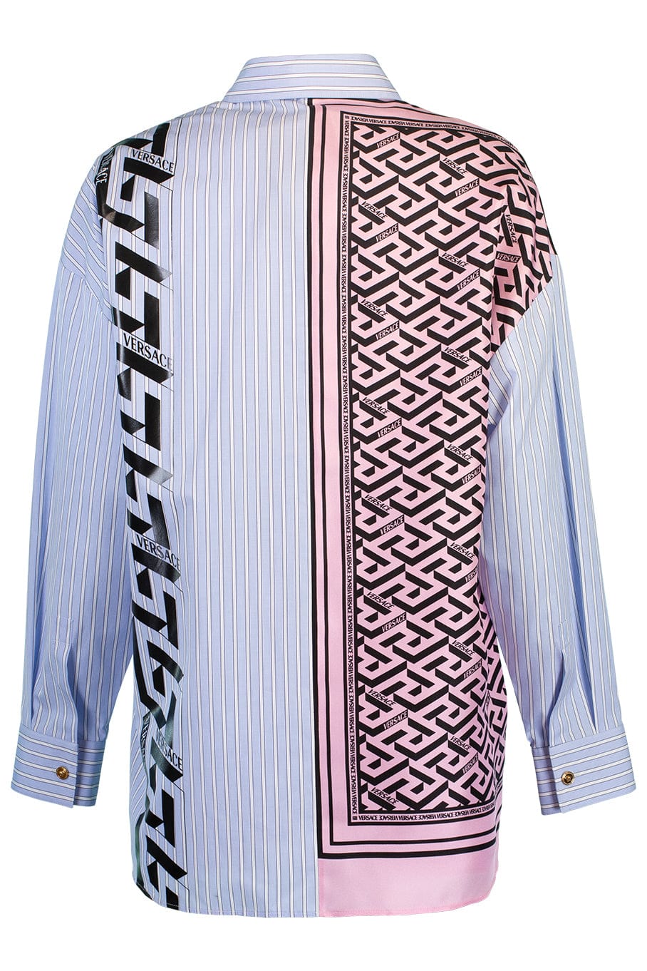 VERSACE-Long Sleeve Oversized Button Down-