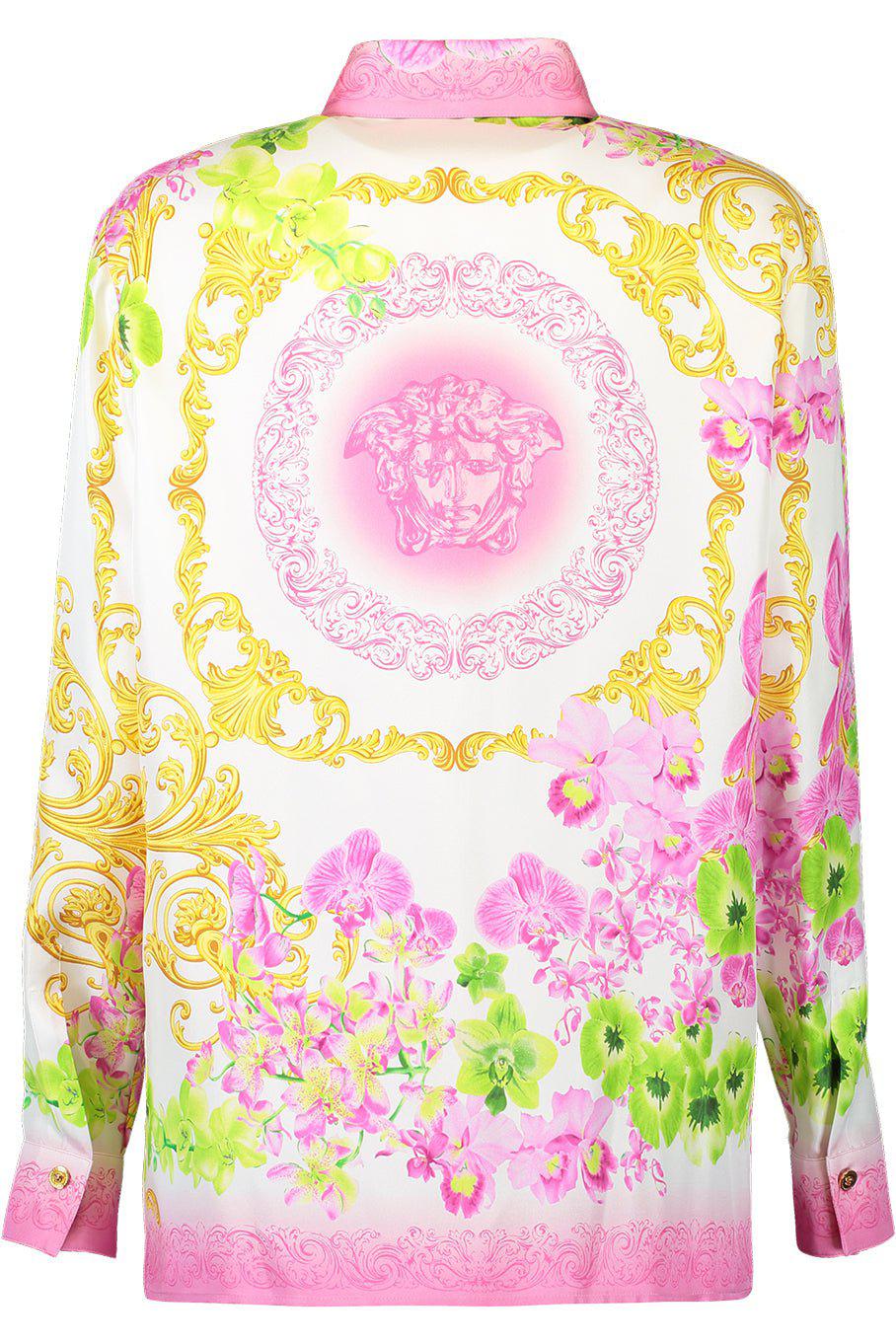 VERSACE-LS Button Down Blouse-