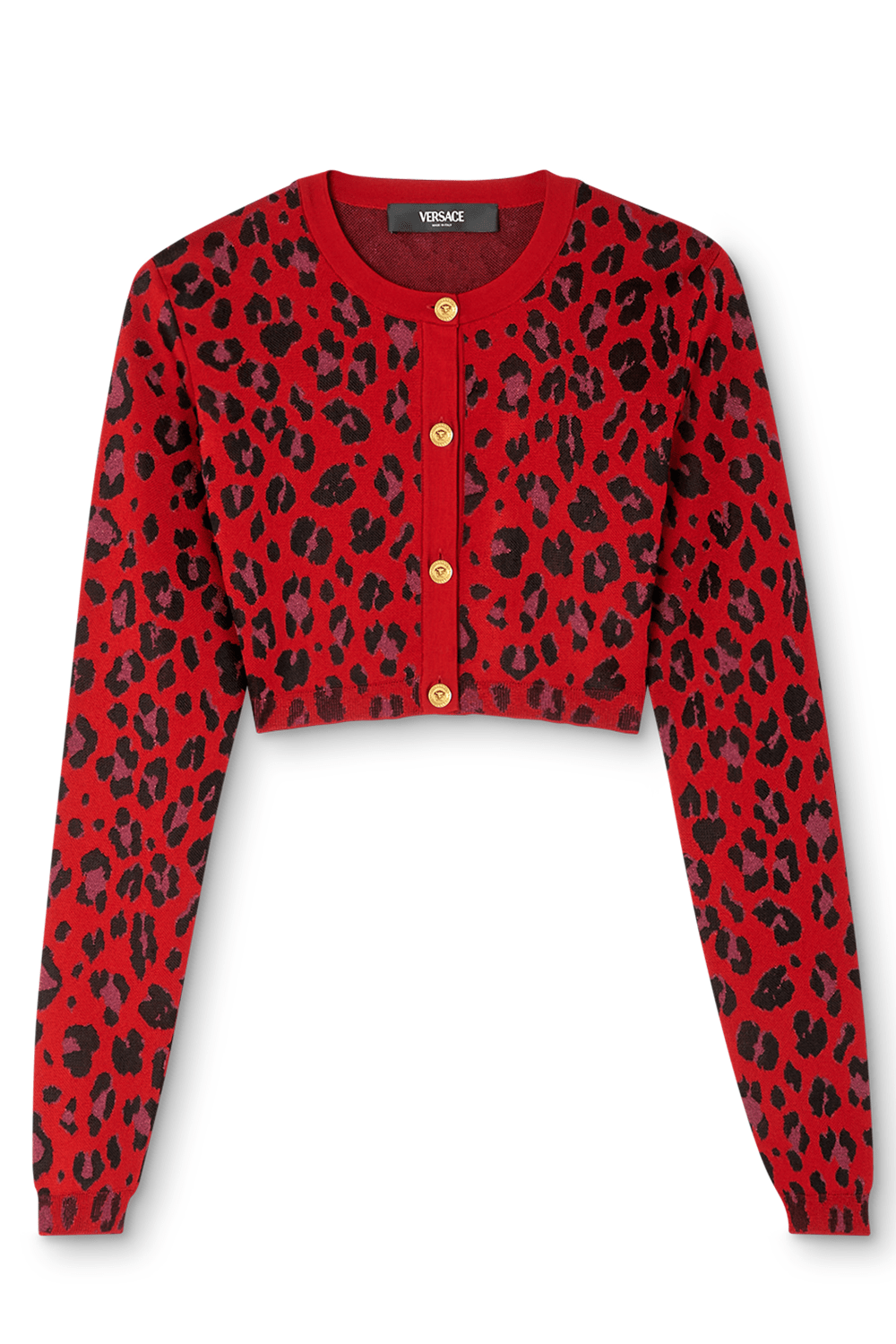 VERSACE-Cropped Cardigan-