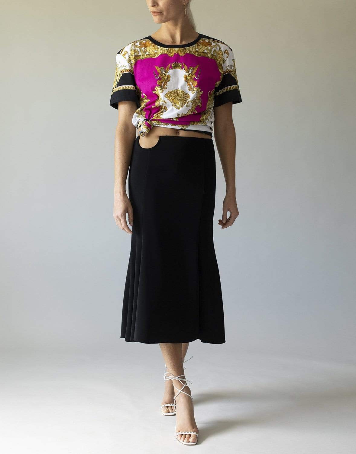 VERSACE-Medusa Renaissance Print T-Shirt-