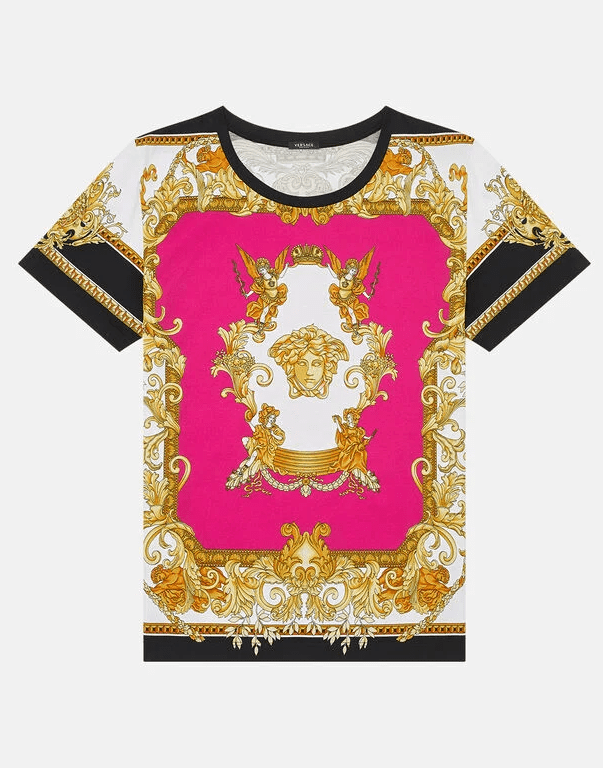 VERSACE-Medusa Renaissance Print T-Shirt-