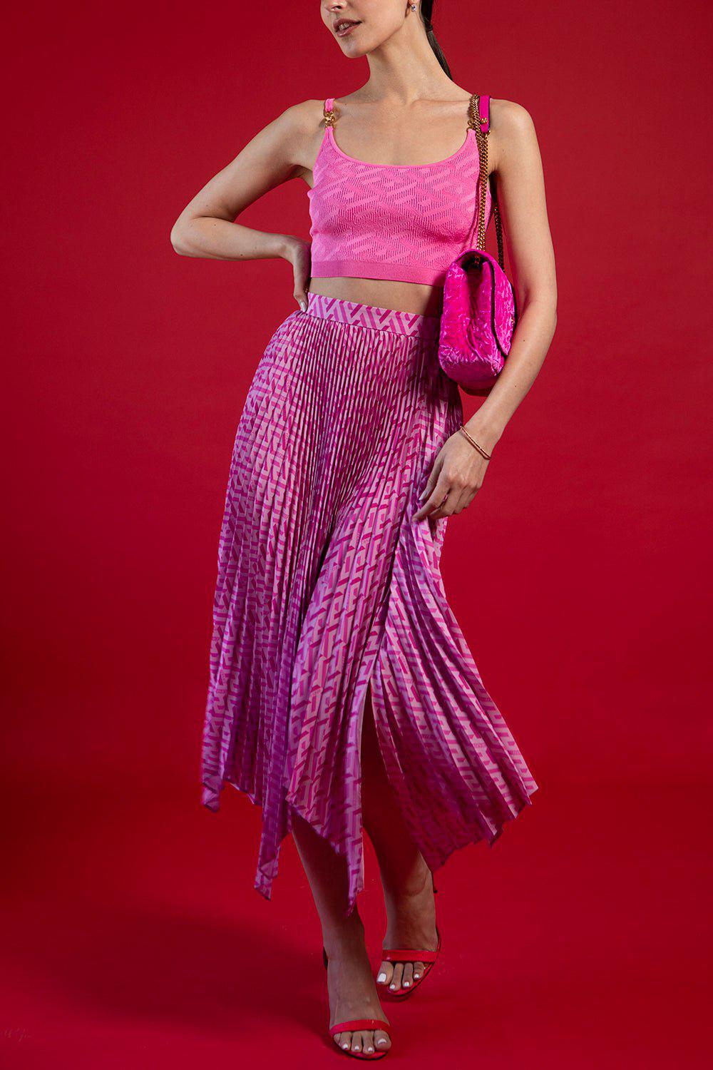 VERSACE-Medusa Crop Top-