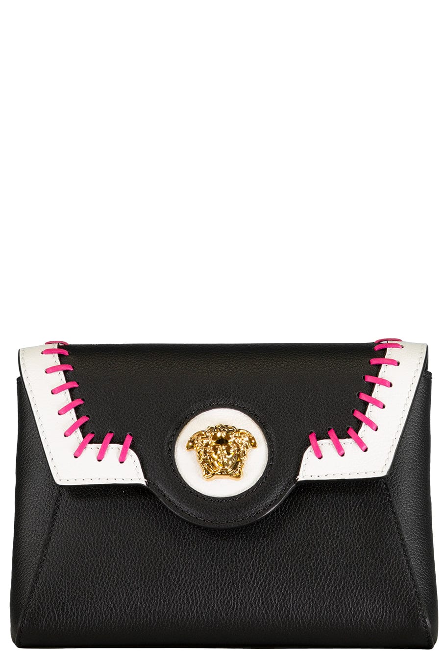 VERSACE-La Medusa Envelop Clutch-BK/WHT/F