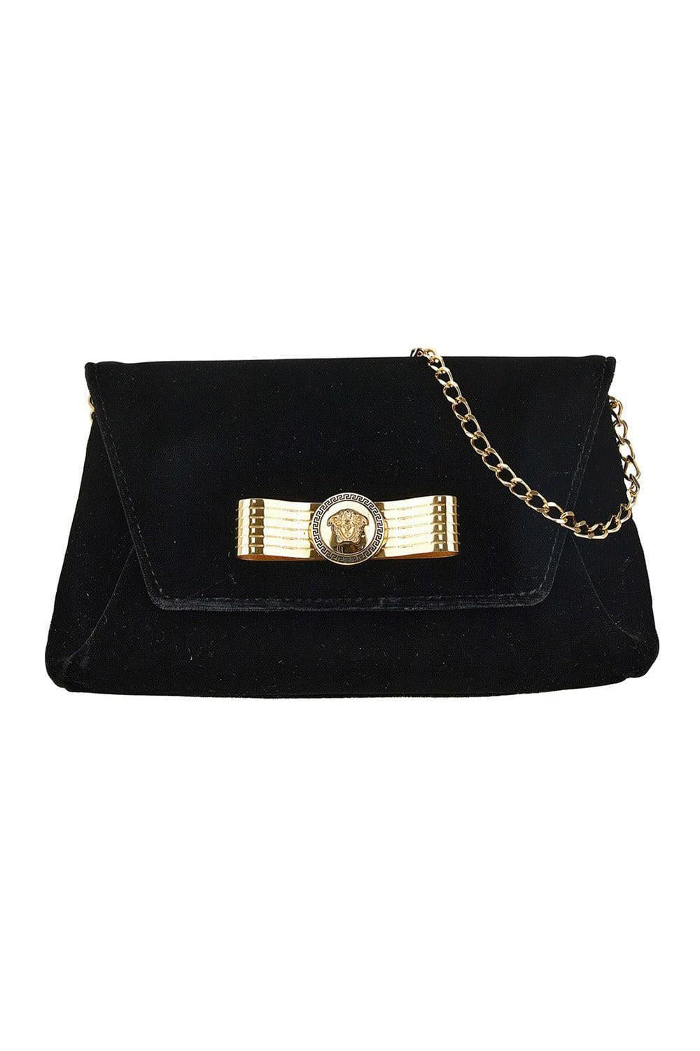 Logo Clutch-BLACK/GOLD-O/S-HANDBAGCLUTCHES-VERSACE