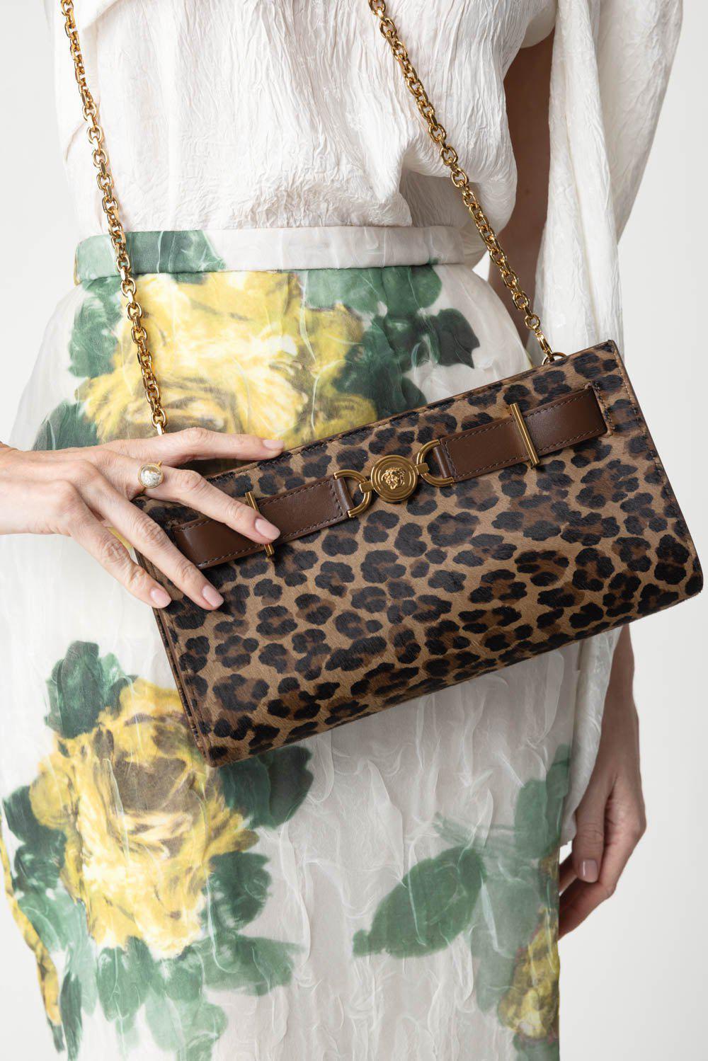 VERSACE-Medusa '95 Clutch - Brown Gold-BRNMOKA