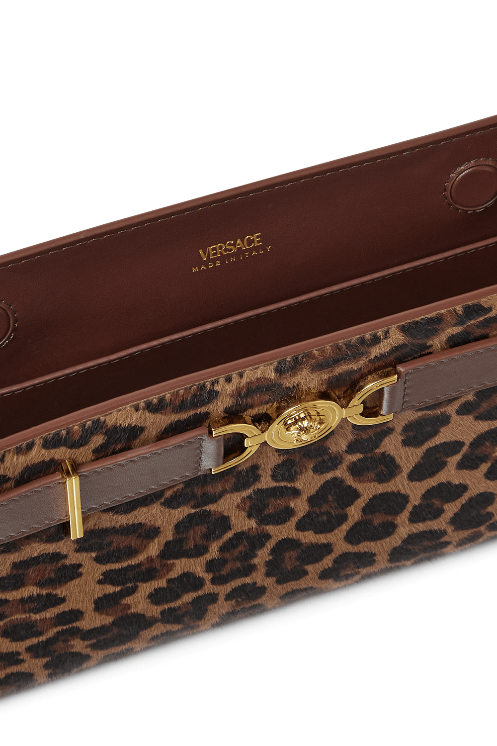 VERSACE-Medusa '95 Clutch - Brown Gold-BRNMOKA