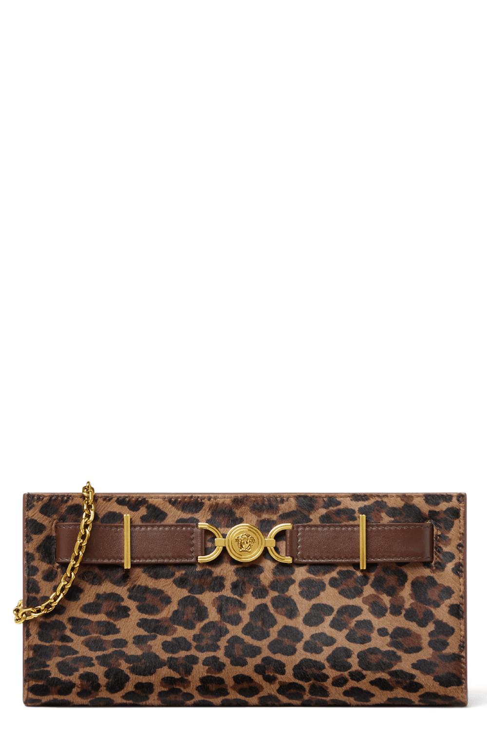 VERSACE-Medusa '95 Clutch - Brown Gold-BRNMOKA