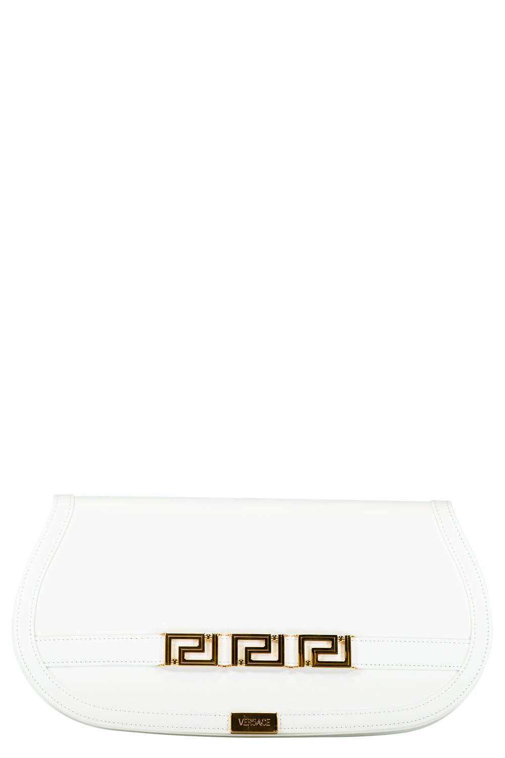 VERSACE-Greca Goddess Clutch-OPTICWHT