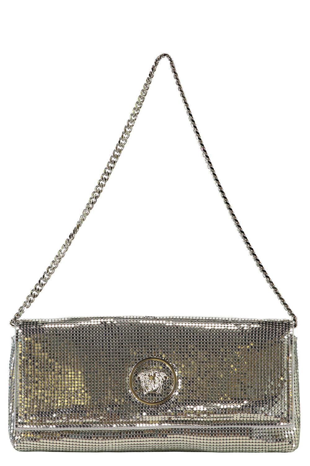 La Medusa Clutch - Silver Mesh
