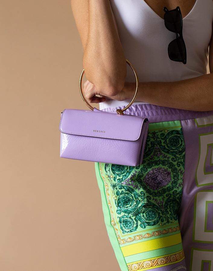 VERSACE-Jacaranda Medusa Aeternitas Ring Evening Bag-JAC/ORO