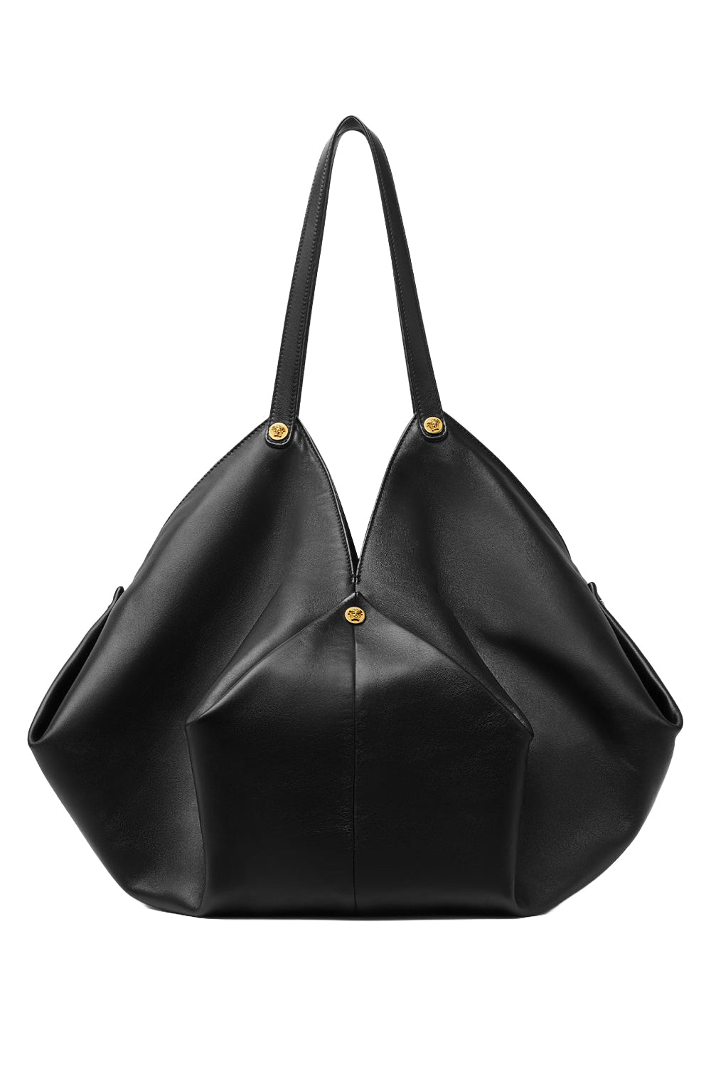 Large Protea Shoulder Bag-BLACK/VERSACE GOLD-O/S-HANDBAGSHOULDER-VERSACE