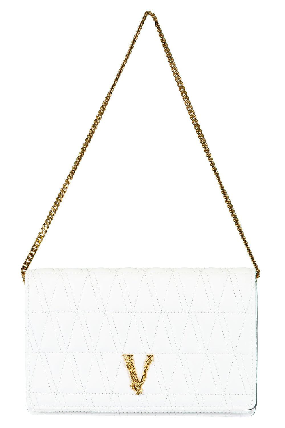 VERSACE-Virtus Clutch-OPTIC WHITE