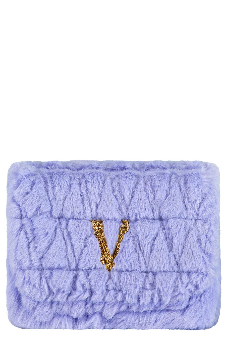 VERSACE-Small Virtus Fur Bag-ORCHID