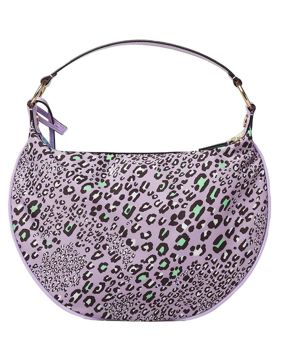 VERSACE-Mixed Print Hobo Bag-ORO