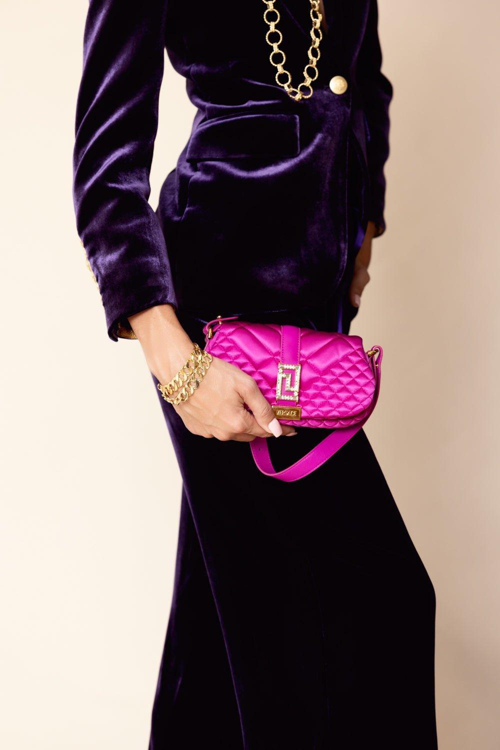 VERSACE-Greca Goddess Mini Bag - Water Lilly Gold-WTRLLYGD