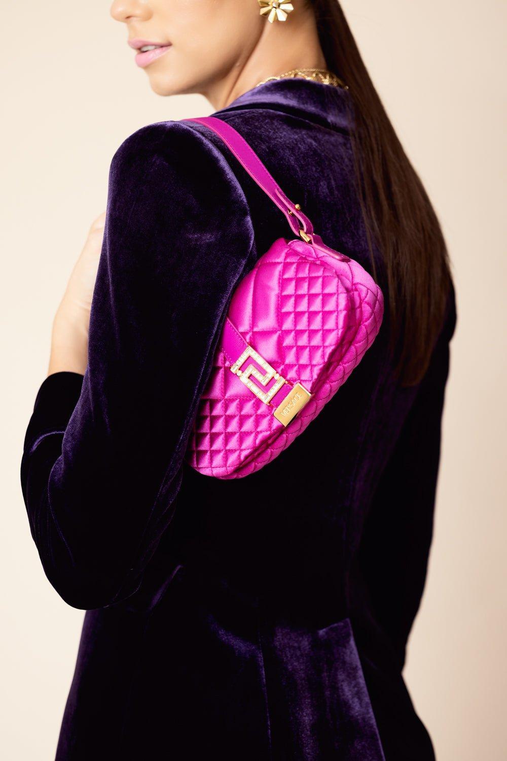 VERSACE-Greca Goddess Mini Bag - Water Lilly Gold-WTRLLYGD