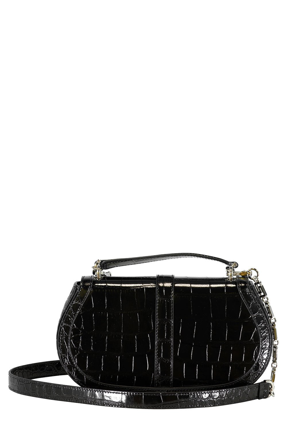 VERSACE-Greca Goddess Handbag - Black-BLK/PALL